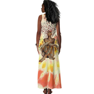 Black Queen Tie Dye Tank Maxi Dress