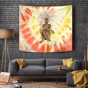 Black Queen Tie Dye Tapestry