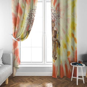 Black Queen Tie Dye Window Curtain