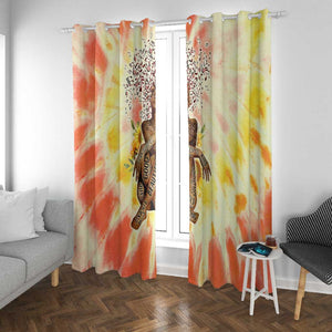 Black Queen Tie Dye Window Curtain