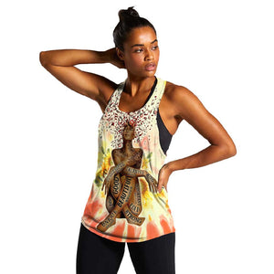 Black Queen Tie Dye Women Racerback Tank