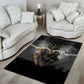 Anubis Area Rug Egypt Pattern Black
