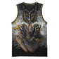 Anubis Basketball Jersey Egypt Pattern Black DT02