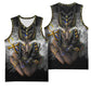 Anubis Basketball Jersey Egypt Pattern Black DT02