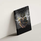 Anubis Canvas Wall Art Egypt Pattern Black
