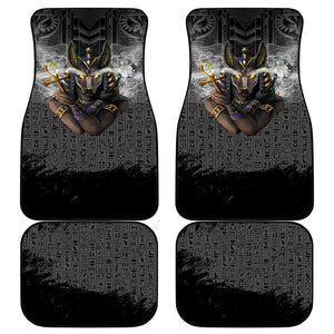 Anubis Car Mats Egypt Pattern Black