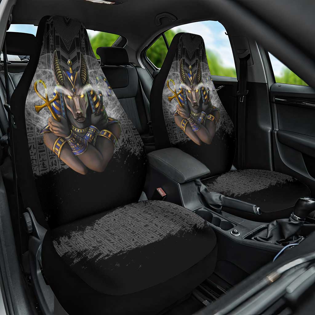 Anubis Car Seat Cover Egypt Pattern Black