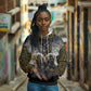 Anubis Hoodie Egypt Pattern Black