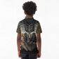Anubis Kid Polo Shirt Egypt Pattern Black