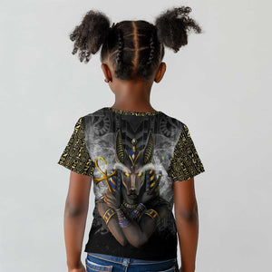 Anubis Kid T shirt Egypt Pattern Black