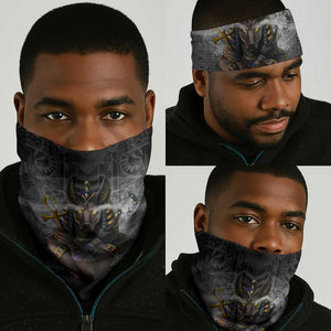 Anubis Neck Gaiter Egypt Pattern Black DT02