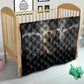 Anubis Quilt Egypt Pattern Black