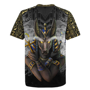 Anubis Rugby Jersey Egypt Pattern Black