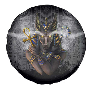 Anubis Spare Tire Cover Egypt Pattern Black