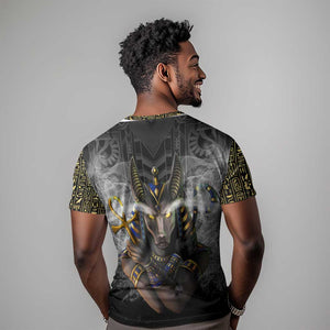 Anubis T shirt Egypt Pattern Black