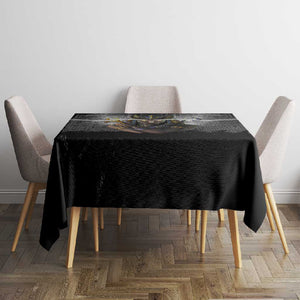 Anubis Tablecloth Egypt Pattern Black