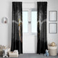 Anubis Window Curtain Egypt Pattern Black