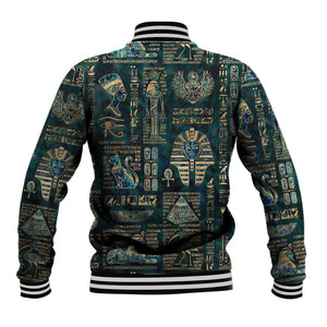 Egyptian Hieroglyphs And Deities Baseball Jacket DT02