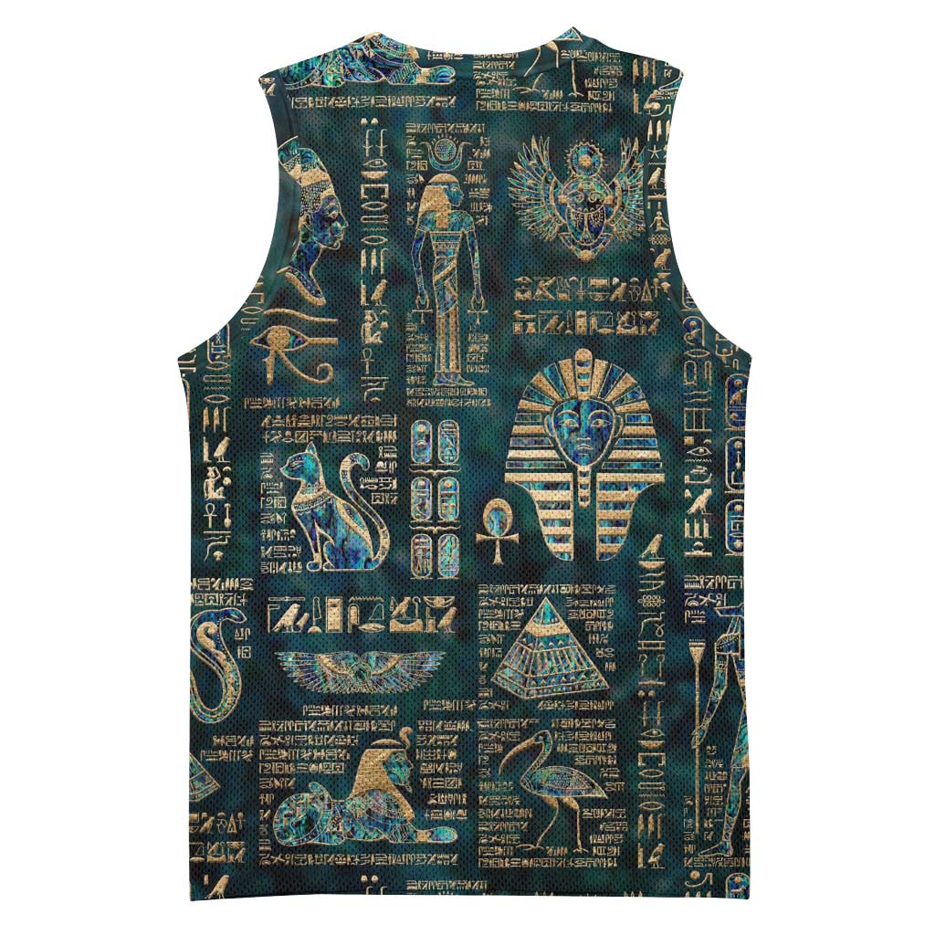 Egyptian Hieroglyphs And Deities Basketball Jersey DT02