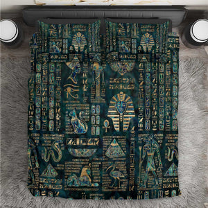 Egyptian Hieroglyphs And Deities Bedding Set