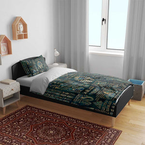 Egyptian Hieroglyphs And Deities Bedding Set