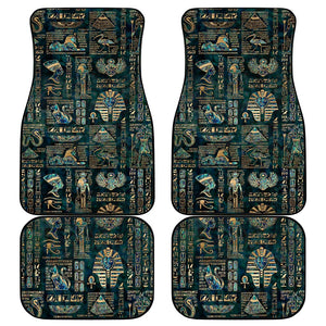 Egyptian Hieroglyphs And Deities Car Mats