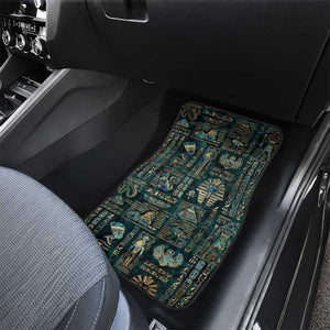 Egyptian Hieroglyphs And Deities Car Mats