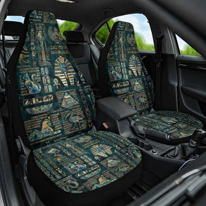 Egyptian Hieroglyphs And Deities Car Seat Cover