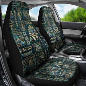 Egyptian Hieroglyphs And Deities Car Seat Cover