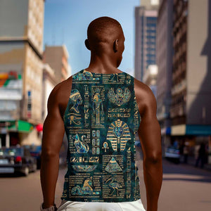 Egyptian Hieroglyphs And Deities Men Tank Top