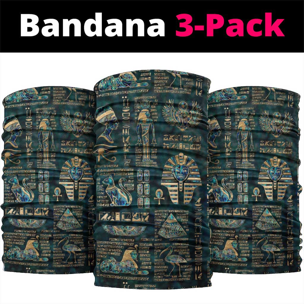 Egyptian Hieroglyphs And Deities Neck Gaiter DT02