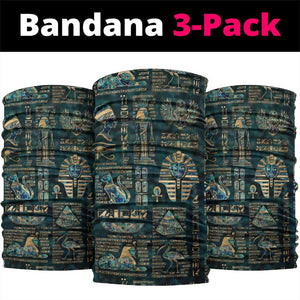 Egyptian Hieroglyphs And Deities Neck Gaiter DT02