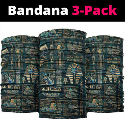 Egyptian Hieroglyphs And Deities Neck Gaiter DT02