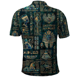 Egyptian Hieroglyphs And Deities Polo Shirt