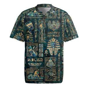 Egyptian Hieroglyphs And Deities Rugby Jersey