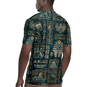 Egyptian Hieroglyphs And Deities Rugby Jersey