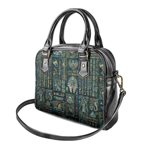 Egyptian Hieroglyphs And Deities Shoulder Handbag