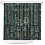 Egyptian Hieroglyphs And Deities Shower Curtain