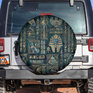 Egyptian Hieroglyphs And Deities Spare Tire Cover