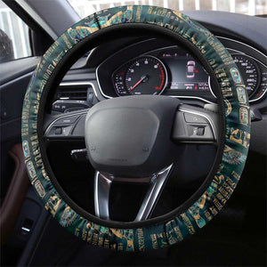 Egyptian Hieroglyphs And Deities Steering Wheel Cover