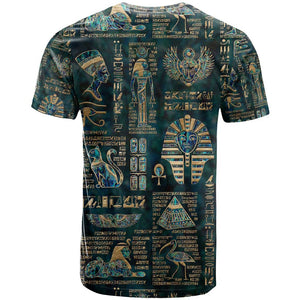 Egyptian Hieroglyphs And Deities T shirt