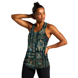 Egyptian Hieroglyphs And Deities Women Racerback Tank