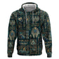 Egyptian Hieroglyphs And Deities Zip Hoodie