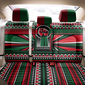 Power Fist And Patterns In Pan African Back Car Seat Cover