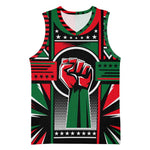 Power Fist And Patterns In Pan African Basketball Jersey DT02