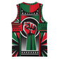 Power Fist And Patterns In Pan African Basketball Jersey DT02