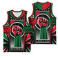 Power Fist And Patterns In Pan African Basketball Jersey DT02