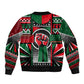 Power Fist And Patterns In Pan African Bomber Jacket
