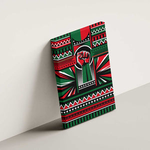 Power Fist And Patterns In Pan African Canvas Wall Art