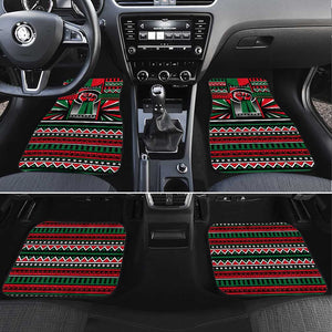 Power Fist And Patterns In Pan African Car Mats